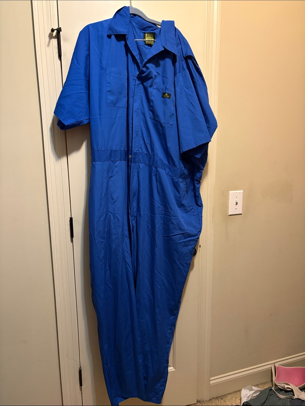 Men's Short-Sleeve Work Coverall in Royal Blue